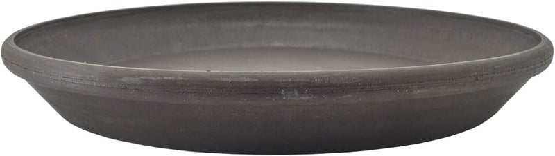 PSW Pot Collection AP35DC 14-inch Plastic/Stone/Wood Composite Plant Saucer Drip Tray – No Drainage Hole (Drillable), Indoor/Outer Water Tray, Dark Charcoal - Image 2