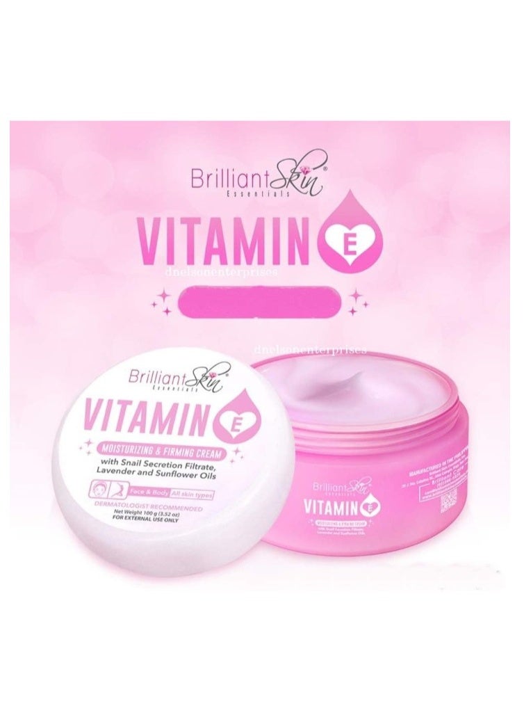 بريليانت سكين كريم "بريليانت سكين" (Brilliant Skin) المرطب والمشدّ للبشرة بفيتامين E - سعة 100 غرام - عناية مرطبة للبشرة - Image 1