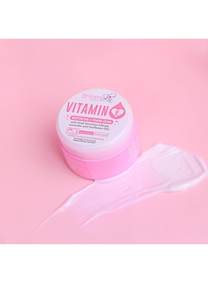 بريليانت سكين كريم "بريليانت سكين" (Brilliant Skin) المرطب والمشدّ للبشرة بفيتامين E - سعة 100 غرام - عناية مرطبة للبشرة - Image 2