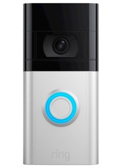 Ring Ring Video Smart Wi-Fi Video Doorbell 4 - Satin Nickel  - Image 1