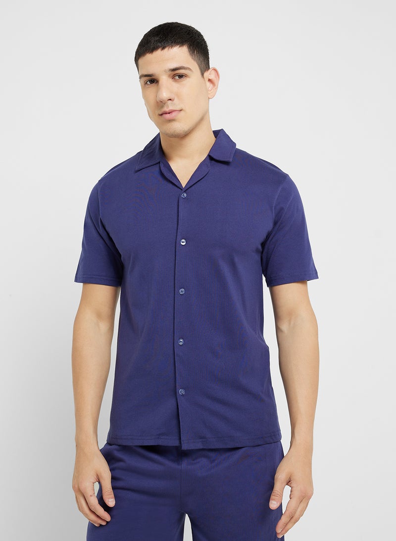Robert Wood Nightwear Shirt & Shorts Sets  - Image 3