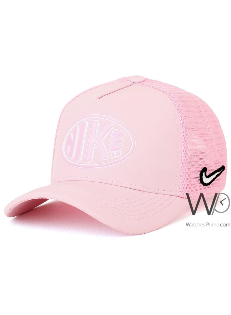 NIKE ORIGINAL Nike sb Trucker Cap Pink Mesh Hat  - Image 1