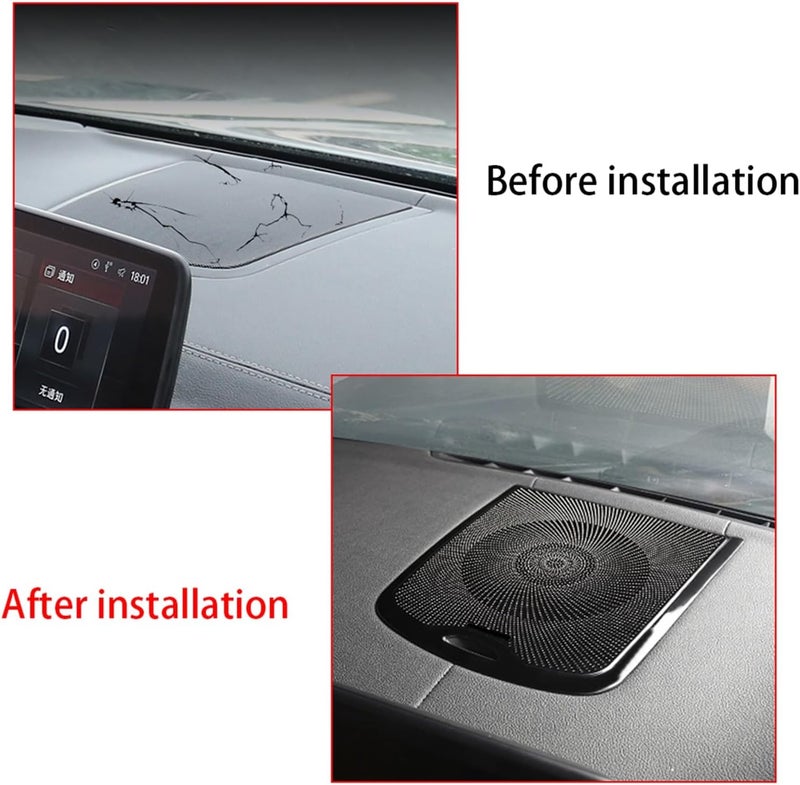 QASULER Dashboard Speaker Decoration for BMW G01 X3 - Image 2