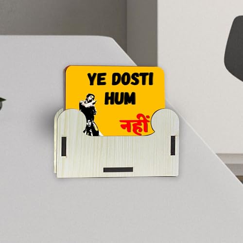 ASHVAH Funny Yaari Dosti Friendship Quotes Typography Printed Tea Coasters Set COMBO-10 - Image 3