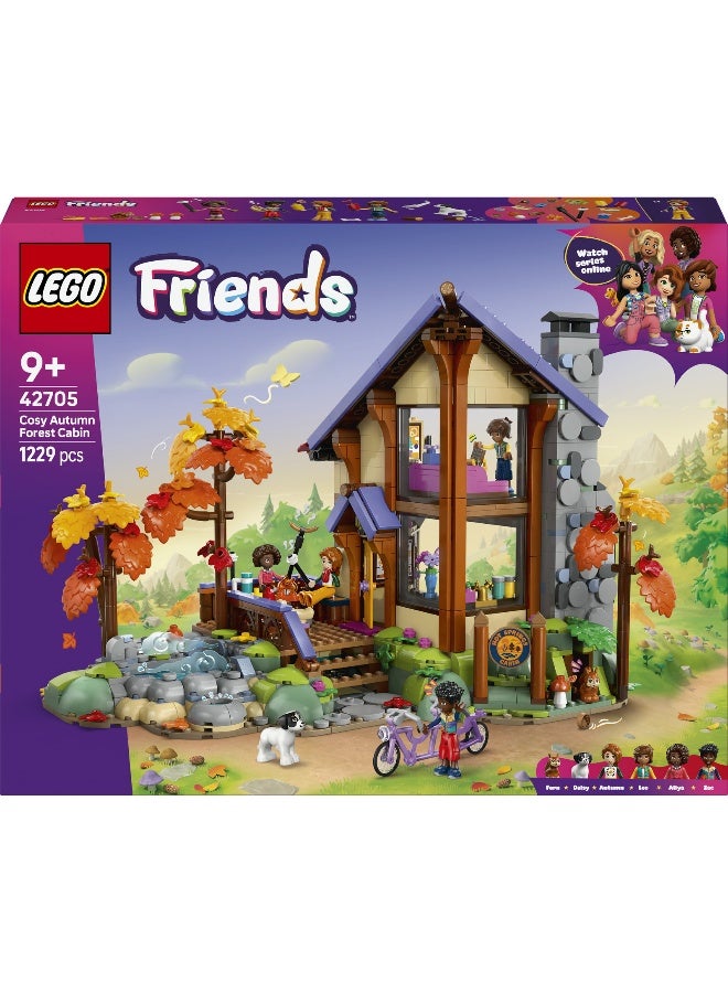 LEGO Friends Cozy Fall Forest Cabin 42705 Building Toy Set (1427 Pieces) - Image 2