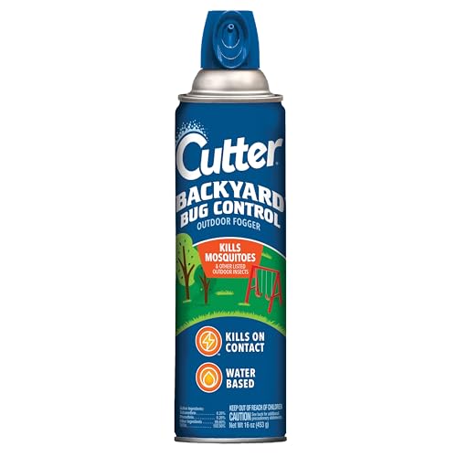 Cutter Backyard Bug Control Outdoor Fogger, Kills Mosquitos, Gnats & Flies, Perfect for Backyards, Decks, Patios, 16 Ounce For Insects - Image 1