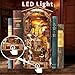 SUDOPOR DIY Book Nook KitNew DIY Dollhouse Booknook Bookshelf Insert Decor3D Wooden Puzzles with LEDBook Nook Miniature KitBirthday Easter Home Decor for Teens AdultMagic World - Image 3