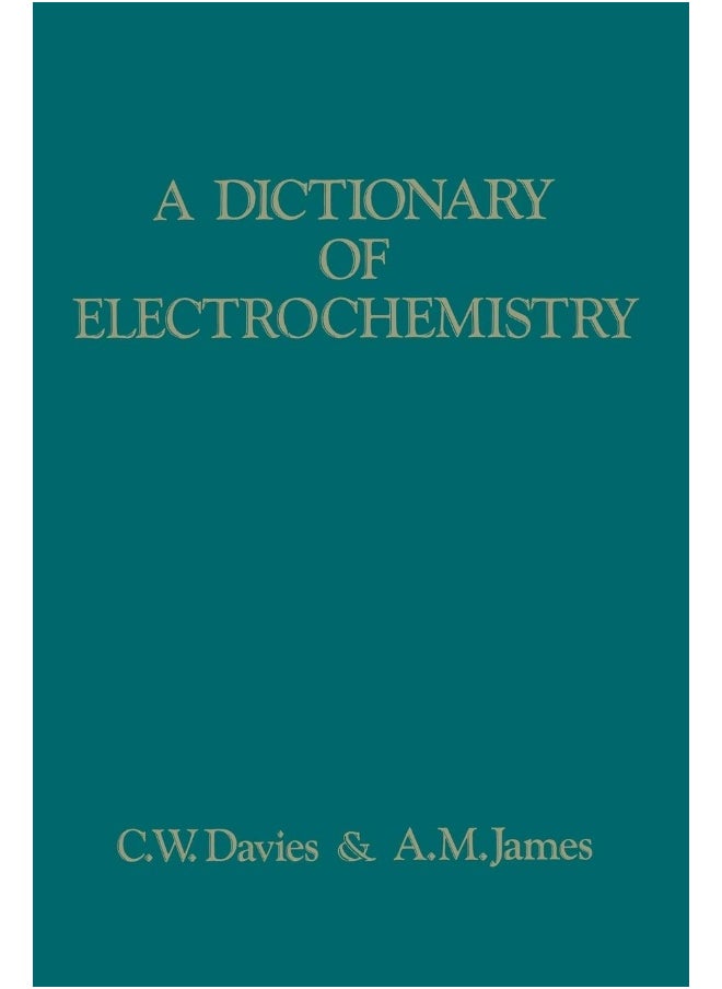 MACMILLAN A Dictionary of Electrochemistry 