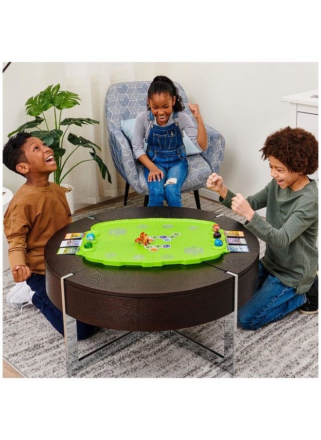 BAKUGAN - Bakugan Evo Battle Arena Includes Exclusive Leonidas Bakugan 2 Cards And Bakucores Neon Game Board For Bakugan Collectibles Ages 6 And Up - Image 1