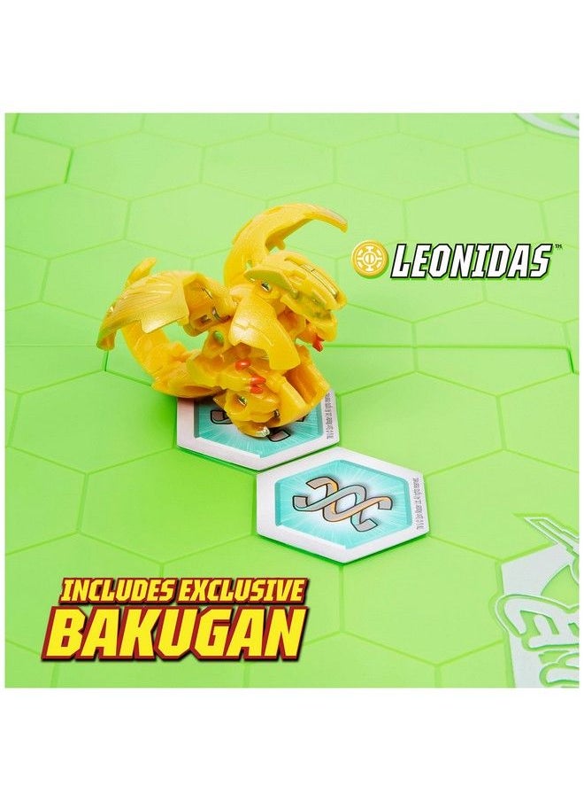 BAKUGAN - Bakugan Evo Battle Arena Includes Exclusive Leonidas Bakugan 2 Cards And Bakucores Neon Game Board For Bakugan Collectibles Ages 6 And Up - Image 1