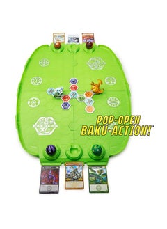 BAKUGAN Bakugan Evo Battle Arena Includes Exclusive Leonidas Bakugan 2 Cards And Bakucores Neon Game Board For Bakugan Collectibles Ages 6 And Up  - Image 4