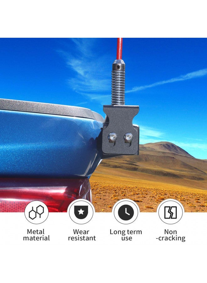 Linskip Heavy Duty CB Antenna Mast Mount Compatible with 2019 2020 2021 2022 2023 2024 Chevrolet Silverado & GMC-Sierra 1500, Tailgate CB & Whip Bracket for Sierra Exterior Accessories(Driver Side) - Image 1