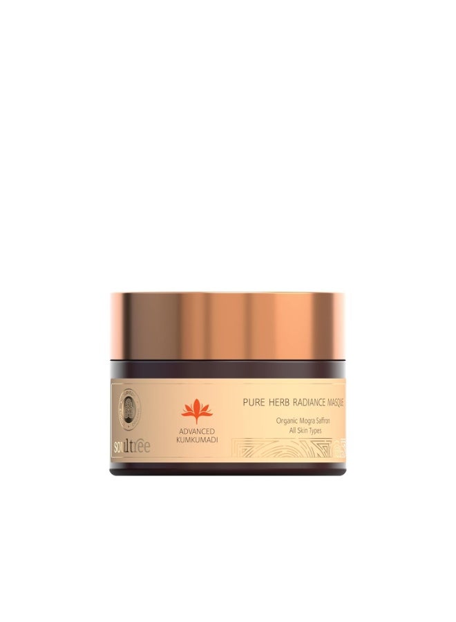 Soultree Advanced Kumkumadi - Pure Herb Radiance Masque (Face Pack) | 100% Organic Mogra Saffron | Provides Nourishment and Radiance for All Skin Types - 50g - Image 1