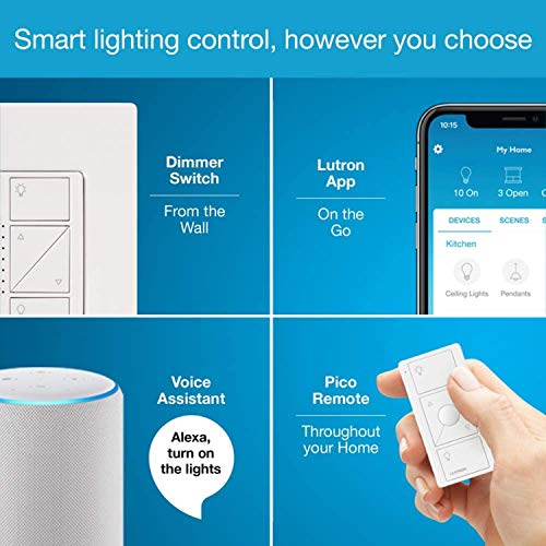 Lutron Caseta Smart Lighting Smart Hub for Light Bulbs and Fans, Compatible w/ Amazon Alexa, Apple Homekit, Google Home, 75 Device Capacity, L-BDG2-WH, White - Image 5