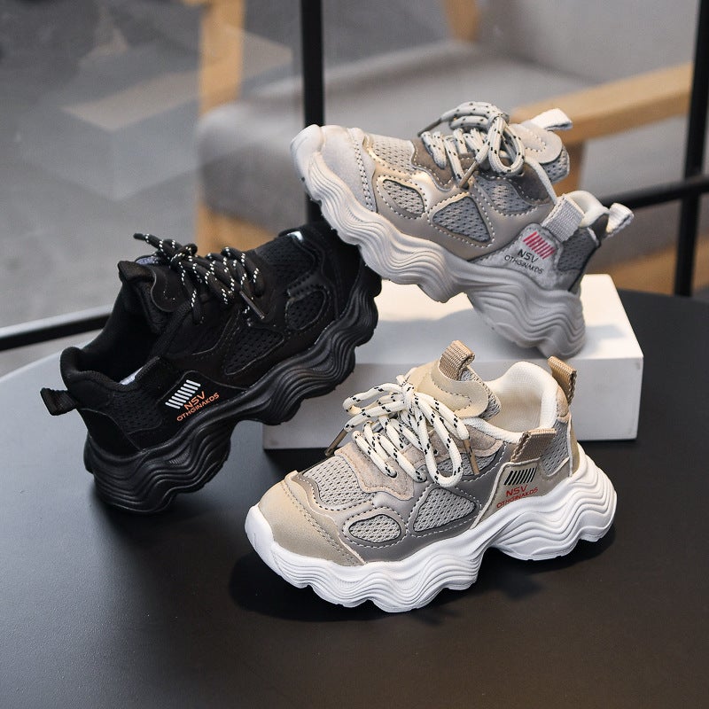 Mesh Sneakers Lightweight Flexible Sole Walking Shoes For Kids Indoor And Outdoor Activities - Image 3