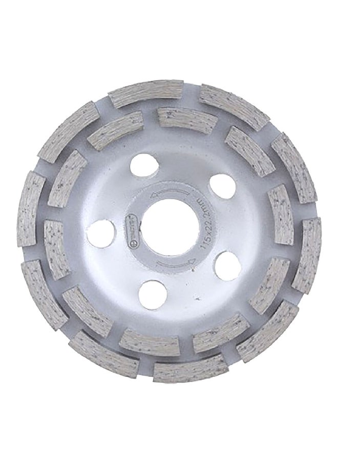 Tactix Double Cup Diamond Polishing Disc Silver 115 x 22.2 mm - Image 2