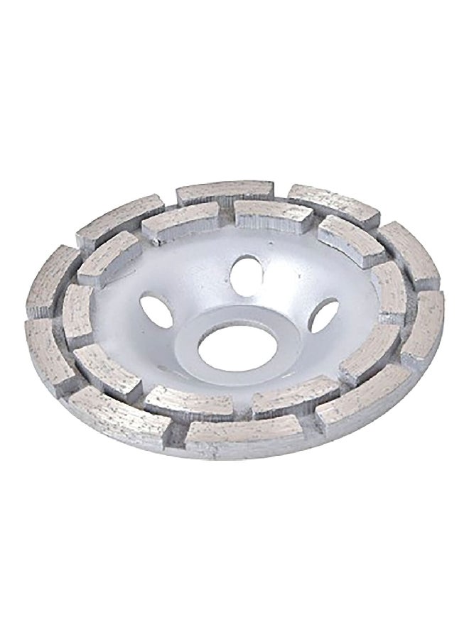 Tactix Double Cup Diamond Polishing Disc Silver 115 x 22.2 mm - Image 1