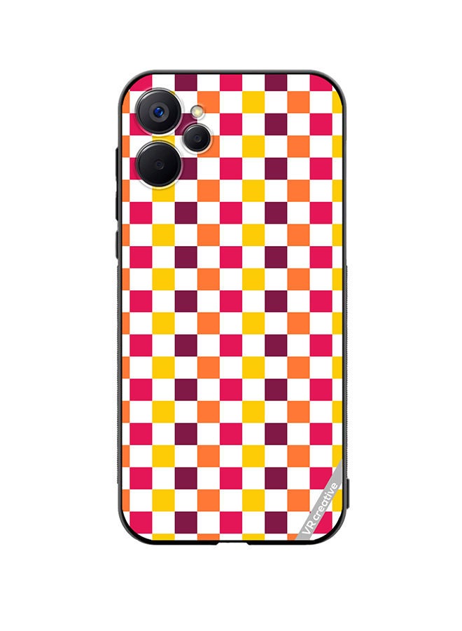 VR CREATIVE Protective Case Cover For Realme 9i 5G Seamless With Colorful Checkerboard1 Design Multicolour - Image 1