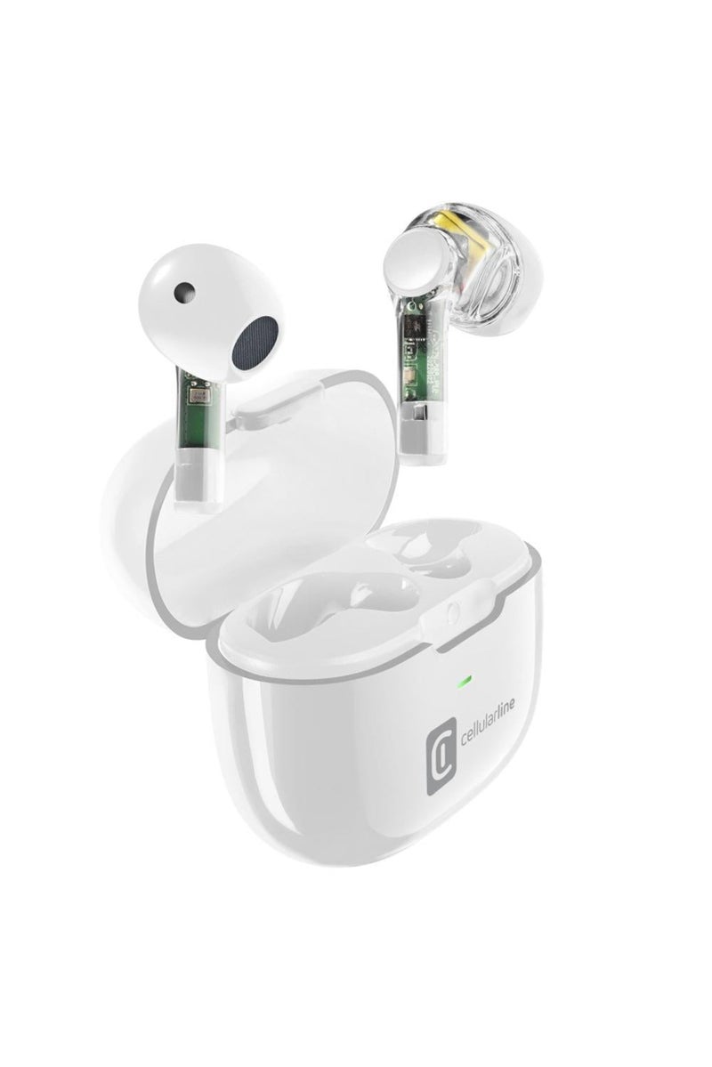 Cellularline سماعات أذن لاسلكية S0523، بيضاء - Image 4