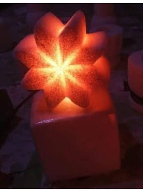 A luminous rock salt lamp vase to attract positive energy and change your life (Star shape)