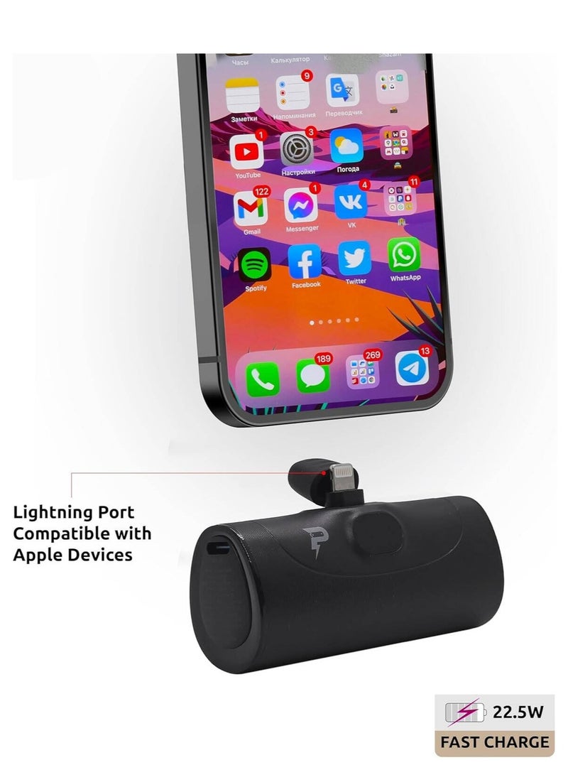Phoni 4-in-1 Power Bank Station, 22.5W Fast Charge, 4x Type-C Connector, Built-in Display and Kickstand, Dual Charging, 4x 5000mAh, No Cable Needed - Image 3
