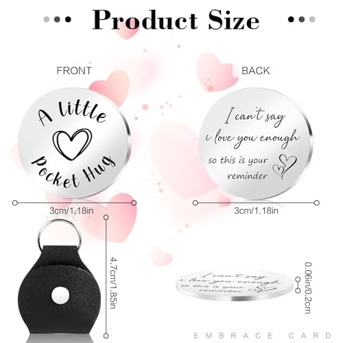 STARKET I Love You Gifts For Him Anniversary Goft For Men Pocket Hug Token I Love You Gift For Her Long Distance Relationship Gifts For Boyfriend Husband Valentines Day Gifts For Men Unique - Image 2