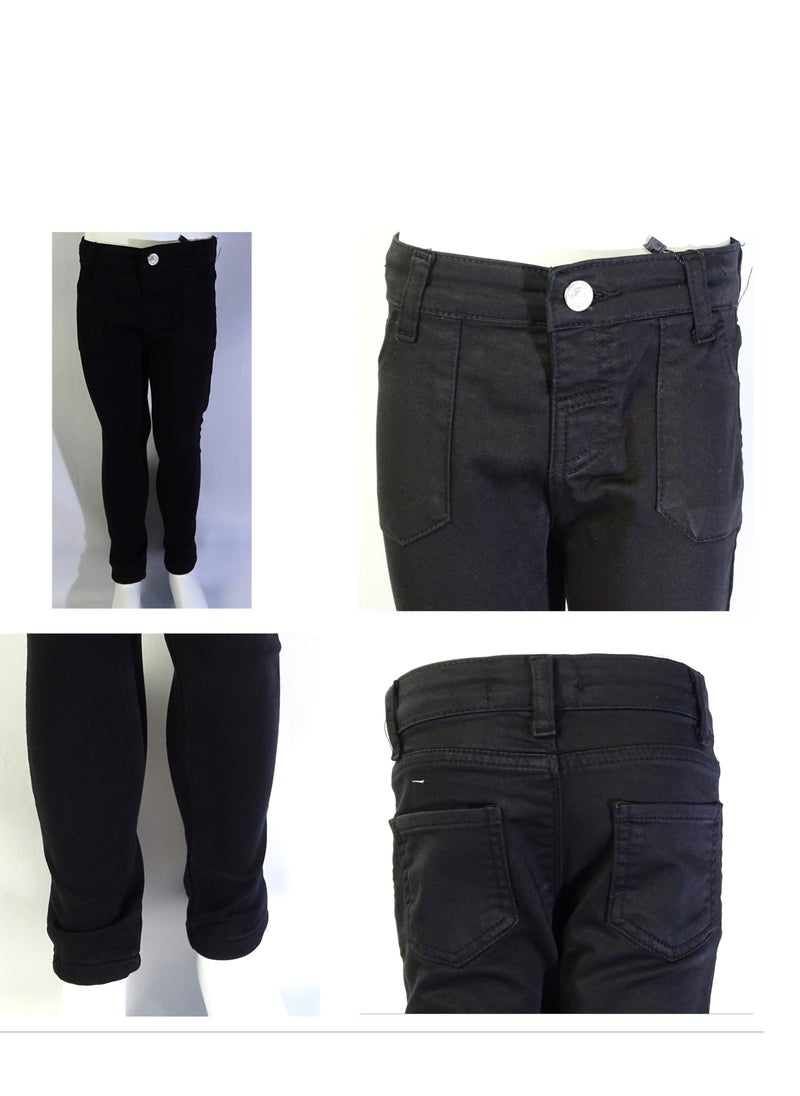 SHELTER - "Girls' pants with button at the waist from the Shelter collection, 23006." - Image 1