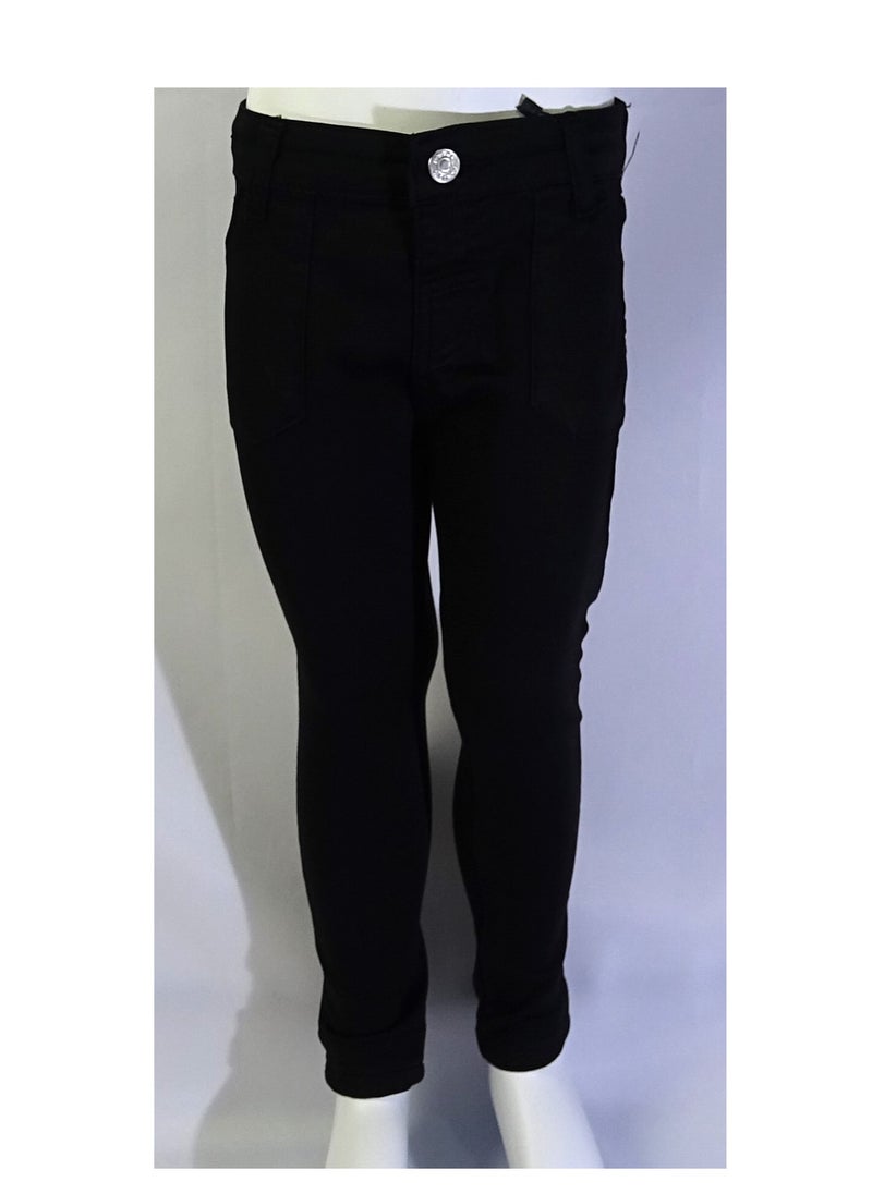 SHELTER - "Girls' pants with button at the waist from the Shelter collection, 23006." - Image 1