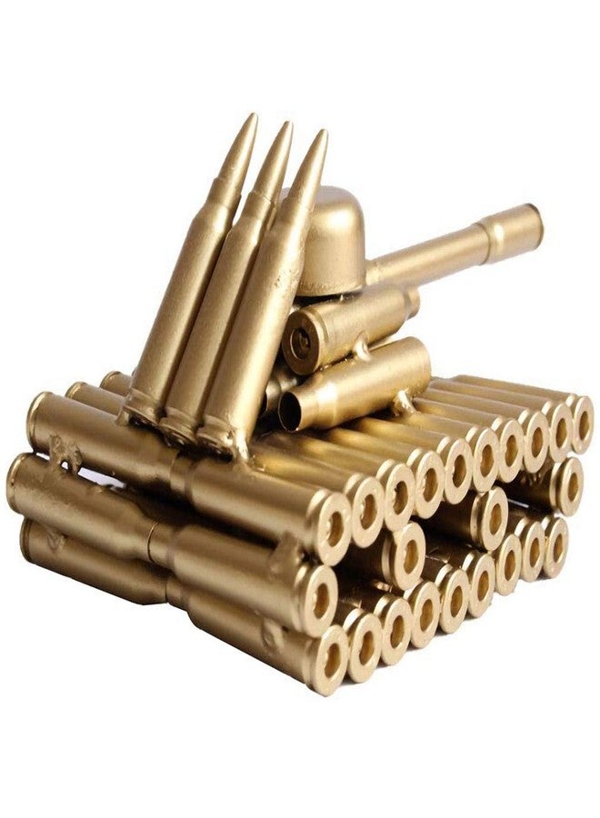 Singeek Bullet Shell Casing Shaped Army Tank Metal Sculpture,Great Decorative Artwork Model Gift for Home,Study Room Decorations (95 Tank) - Image 5