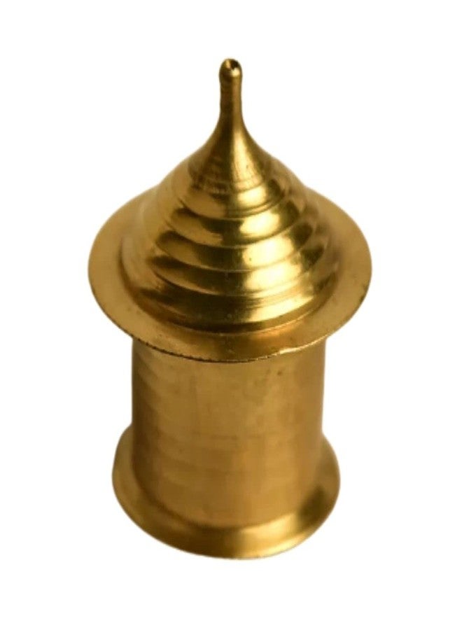 MAYAPURI Handmade Golden Sindur Box | Sindoor Dibbi/Kumkum Dani, Brass Traditional - Image 5