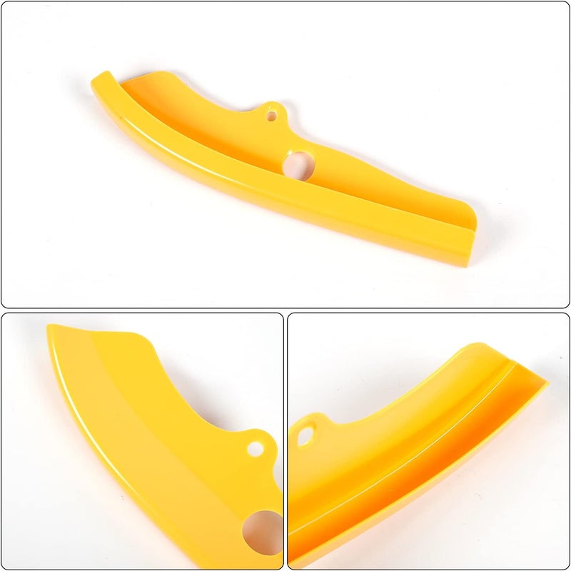 Hoolcar Front Bumper Lip Splitter Protector Front Shovels Cover for 2015-2021 Dodge Challenger Pack R/T GT SRT Plus, Yellow, 2PCs - Image 4