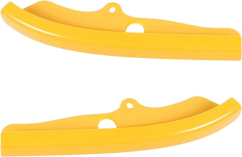 Hoolcar Front Bumper Lip Splitter Protector Front Shovels Cover for 2015-2021 Dodge Challenger Pack R/T GT SRT Plus, Yellow, 2PCs - Image 2
