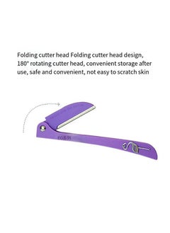 FLAMINGO For Shaving Facial Body Hair,1 Pack/3 Piece Feather Razor For Face and Body Shaving, Removes The Fine Hairs From The Eyebrow Neck and Face, Folding Blade Design, Capable of 180 Degree Rotation, Suitab  - Image 5