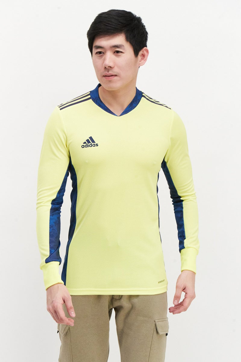 Men Sportswear Long Sleeve T-Shirt, Light Green/Navy