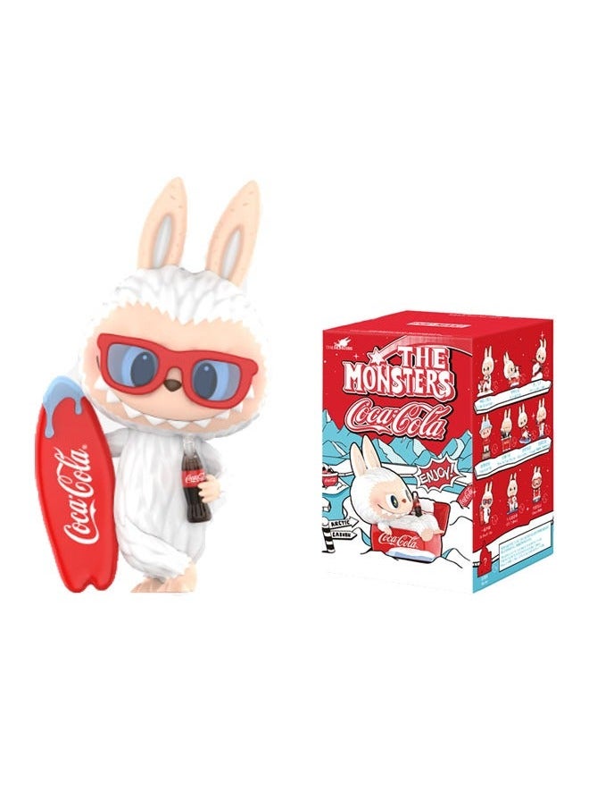 POP MART labubu The monsters Coca-Cola series dolls blind box random design action figures collectible toys home decoration holiday birthday gifts for boys and girls single boxed set  - Image 1