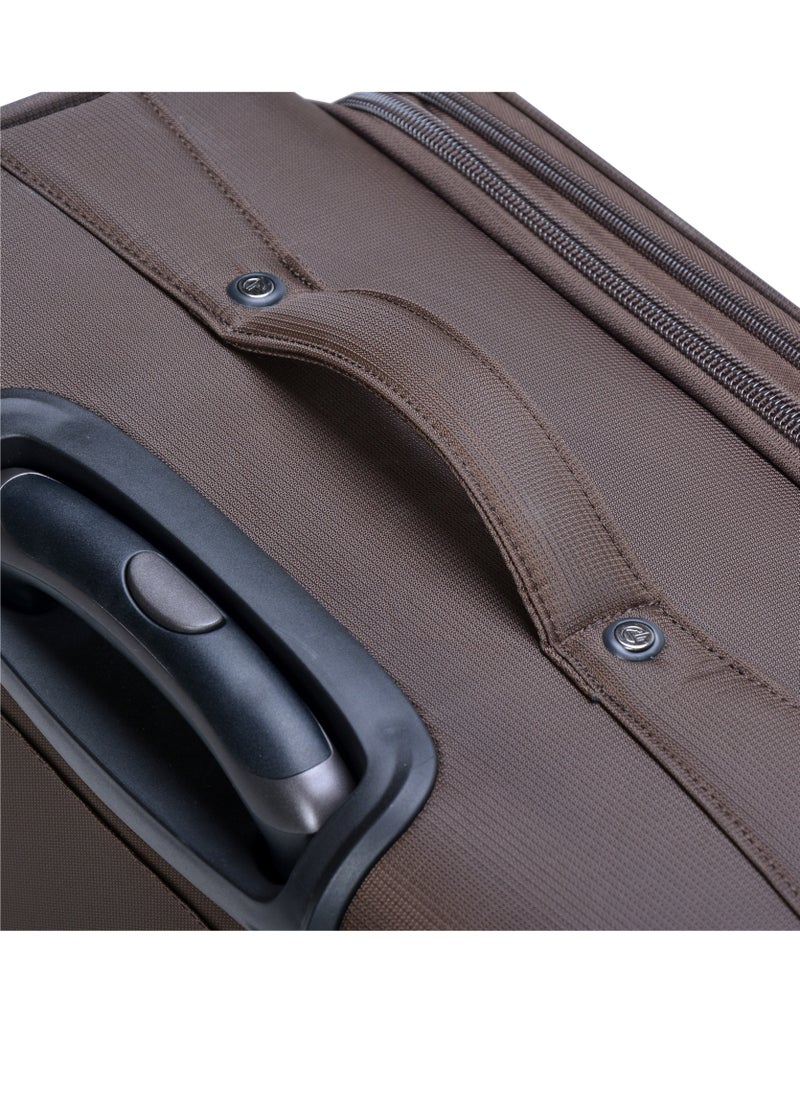 eminent - Soft Shell Travel Bag Expandable Luggage Trolley for Unisex Polyester Light Weight Suitcase with TSA Lock 4 Quiet Double Spinner Wheels V6093SZ - Image 1
