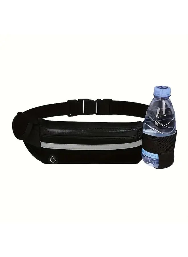 Adjustable Running Waist Bag With Zipper Lightweight Shockproof Tangerine Color - Image 3