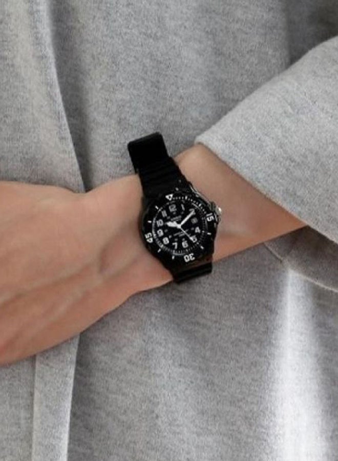 CASIO Unisex Water Resistant Resin Analog Watch LRW-200H-1B - 30 mm - Black - Image 5