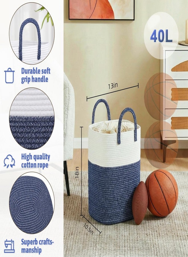 Artfeel Laundry Basket,Woven Cotton Rope Laundry Hamper,80L Versatile Storage for Dirty Clothes,Baby Toys,and Blankets in Bathroom, Nursery,and Living Room - Image 2