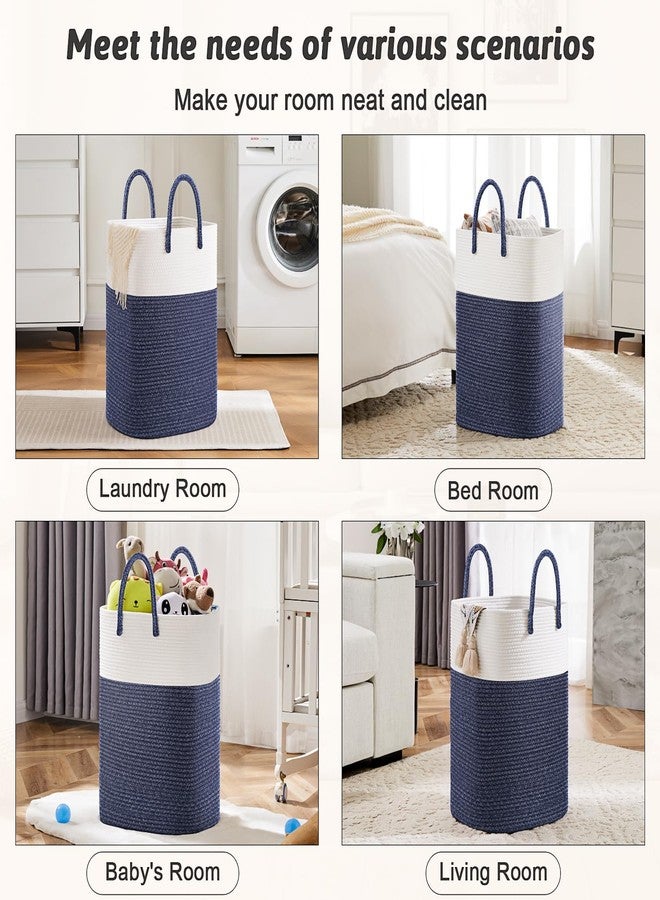 Artfeel Laundry Basket,Woven Cotton Rope Laundry Hamper,80L Versatile Storage for Dirty Clothes,Baby Toys,and Blankets in Bathroom, Nursery,and Living Room - Image 5