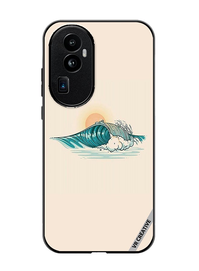 VR CREATIVE Protective Case Cover For Oppo Reno 10 Pro Plus Waves Design Multicolour - Image 1