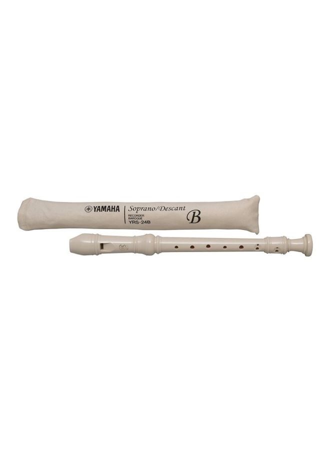 YAMAHA Soprano Recorder Flute YRS-24B White - Image 3