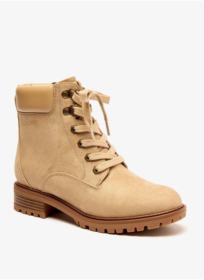 Lee Cooper حذاء نسائي رخيص بكعب بلوك وسحاب في الكاحل  - Image 1
