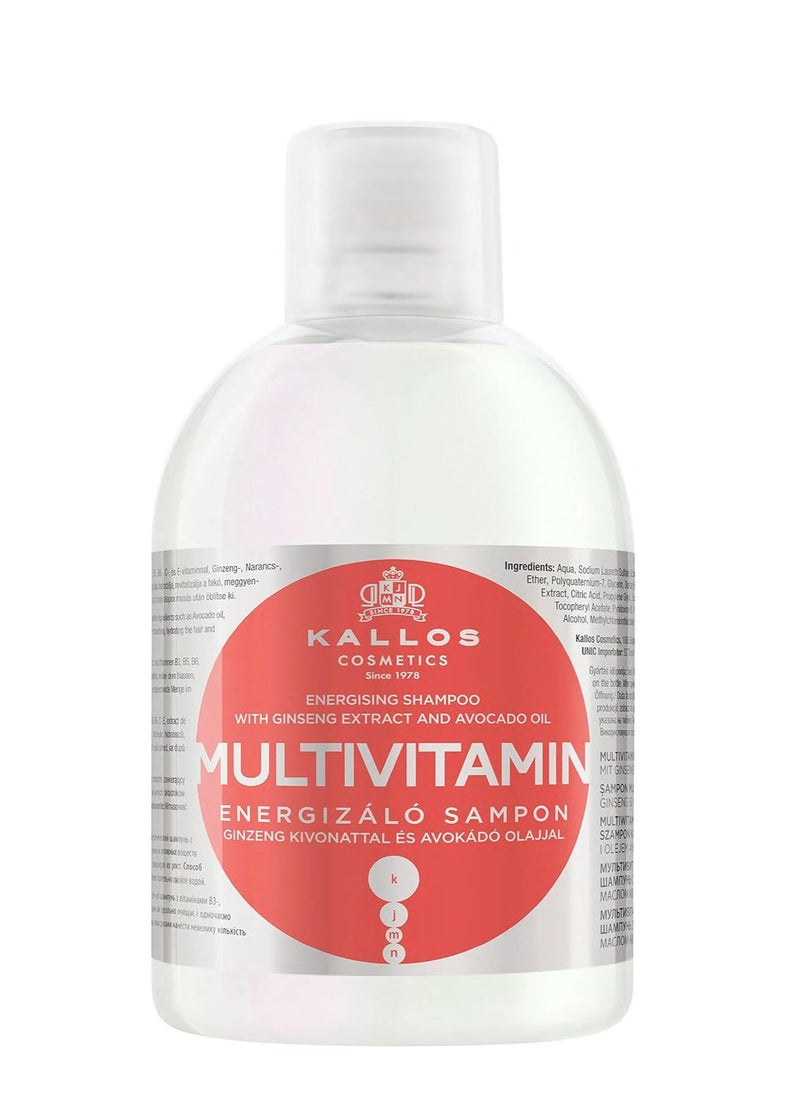Kallos Kallos Kjmn Multivitamin Ginseng Extract & Shea Butter Hair Shampoo 1000ml  - Image 1