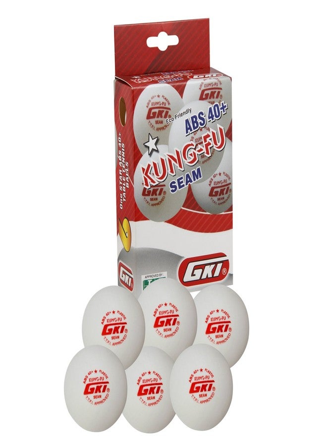 GKI KUNG-FU ABS Plastic 40+ Table Tennis Ball, Pack of 96(White) - Image 1