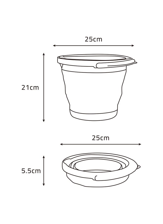 CMP Foldable Camping platewashing Bucket, Foldable Polypropylene water bucket, Turquoise, capacity5L  - Image 5