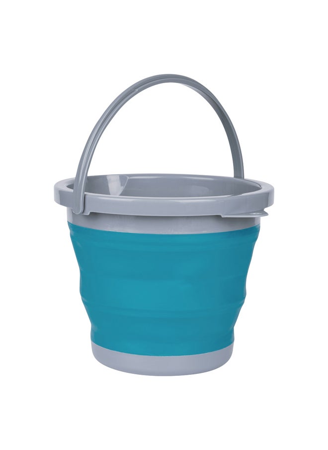 CMP Foldable Camping platewashing Bucket, Foldable Polypropylene water bucket, Turquoise, capacity5L  - Image 1