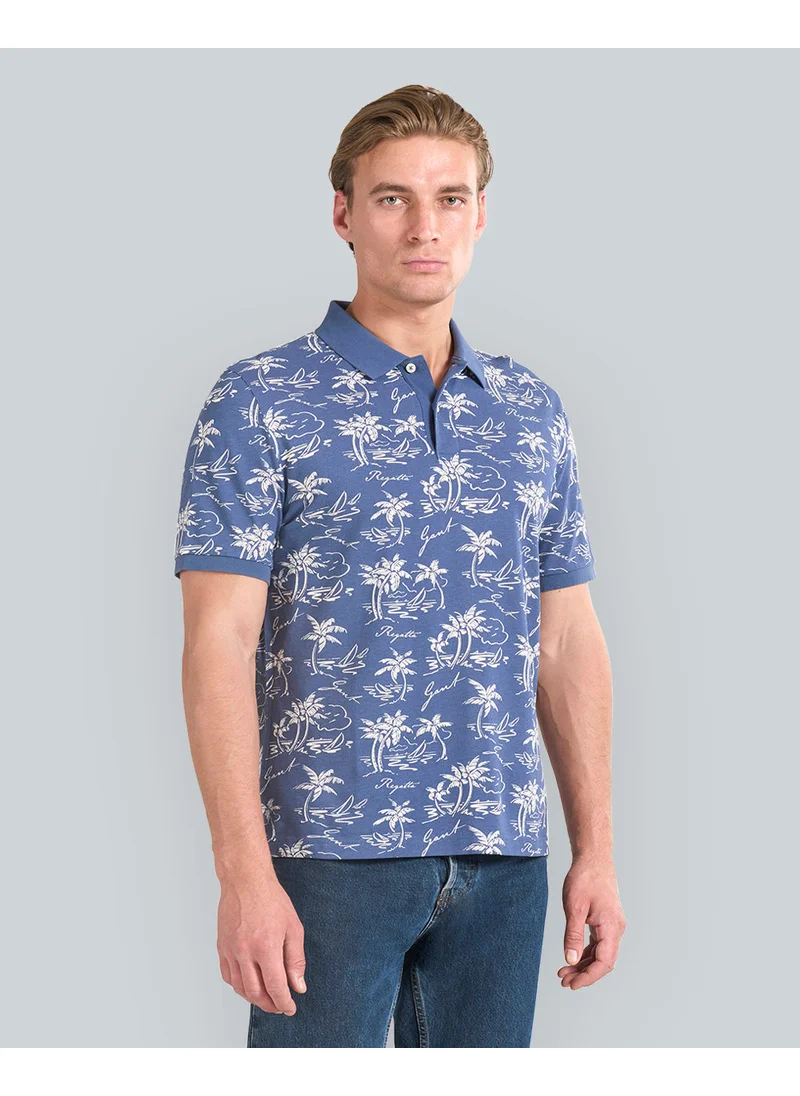 غانت Gant Island Print Polo Shirt