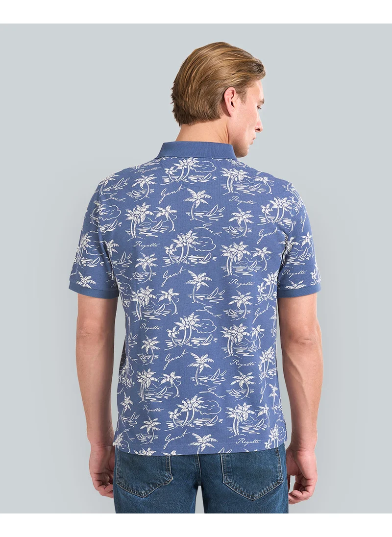 غانت Gant Island Print Polo Shirt