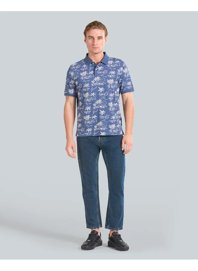 GANT Gant Island Print Polo Shirt